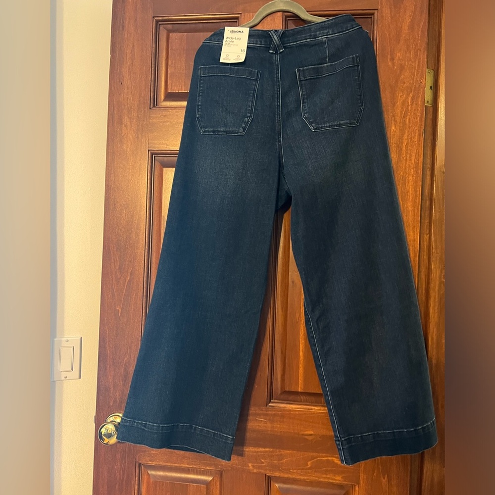 COPY - Crop wide leg jeans New with tags